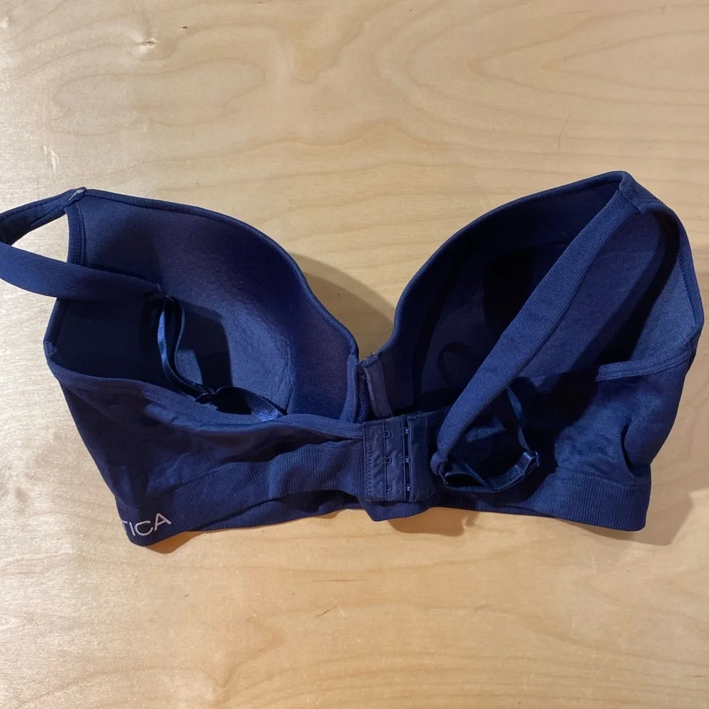 Nautica Women's Deep Blue Underwire Bra 42 D (OO)